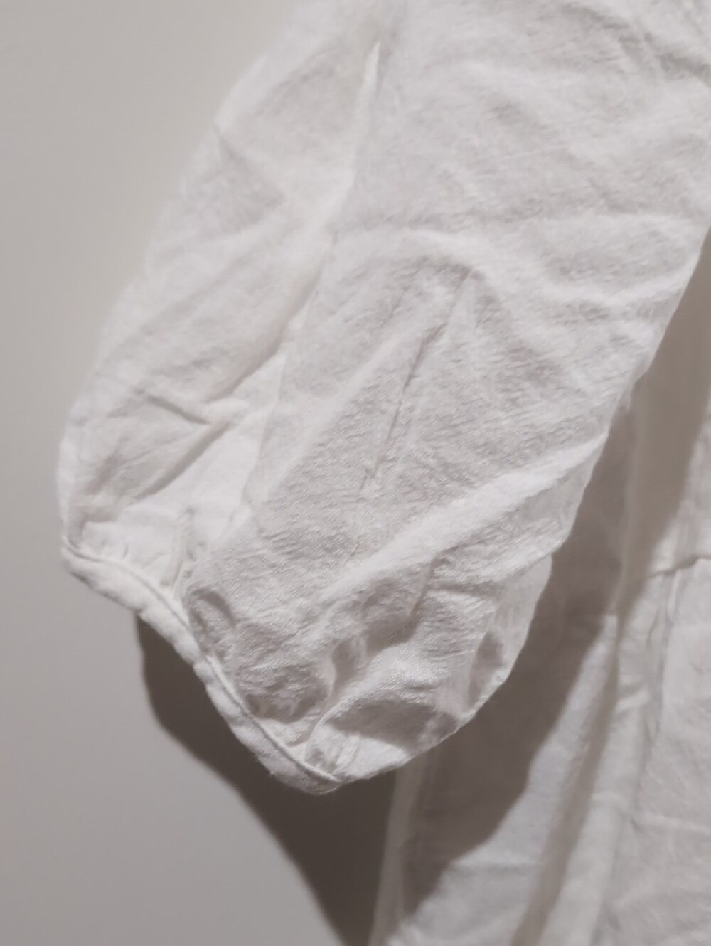 White Woman's Tiered Cotton Dress - Picture 2 of 3